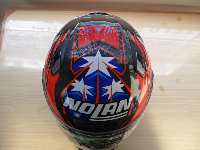 デイトナ NOLAN X-803 軽量ウルトラカーボン新型レーシングヘルメット　ストーナー（日本限定カラー） XL　ケーシー・ストーナー_画像6