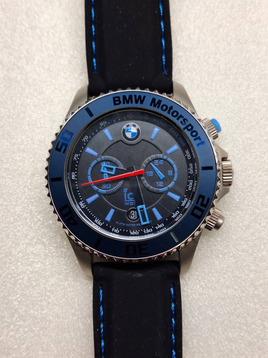 ice watch BMW motorsport クロノグラフ　アイスウォッチ　メンズ腕時計_画像1