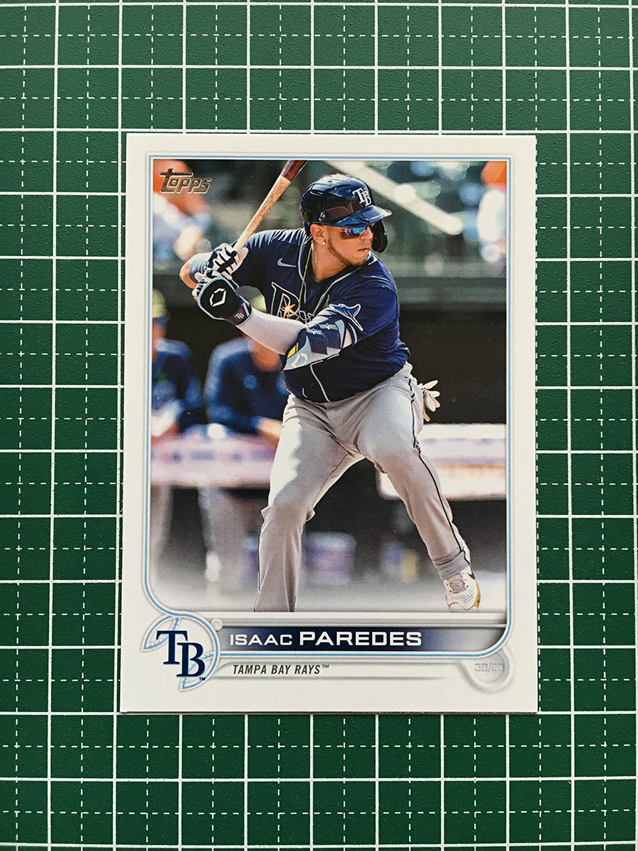 ★TOPPS MLB 2022 UPDATE #US123 ISAAC PAREDES［TAMPA BAY RAYS］ベースカード「BASE」★_画像1