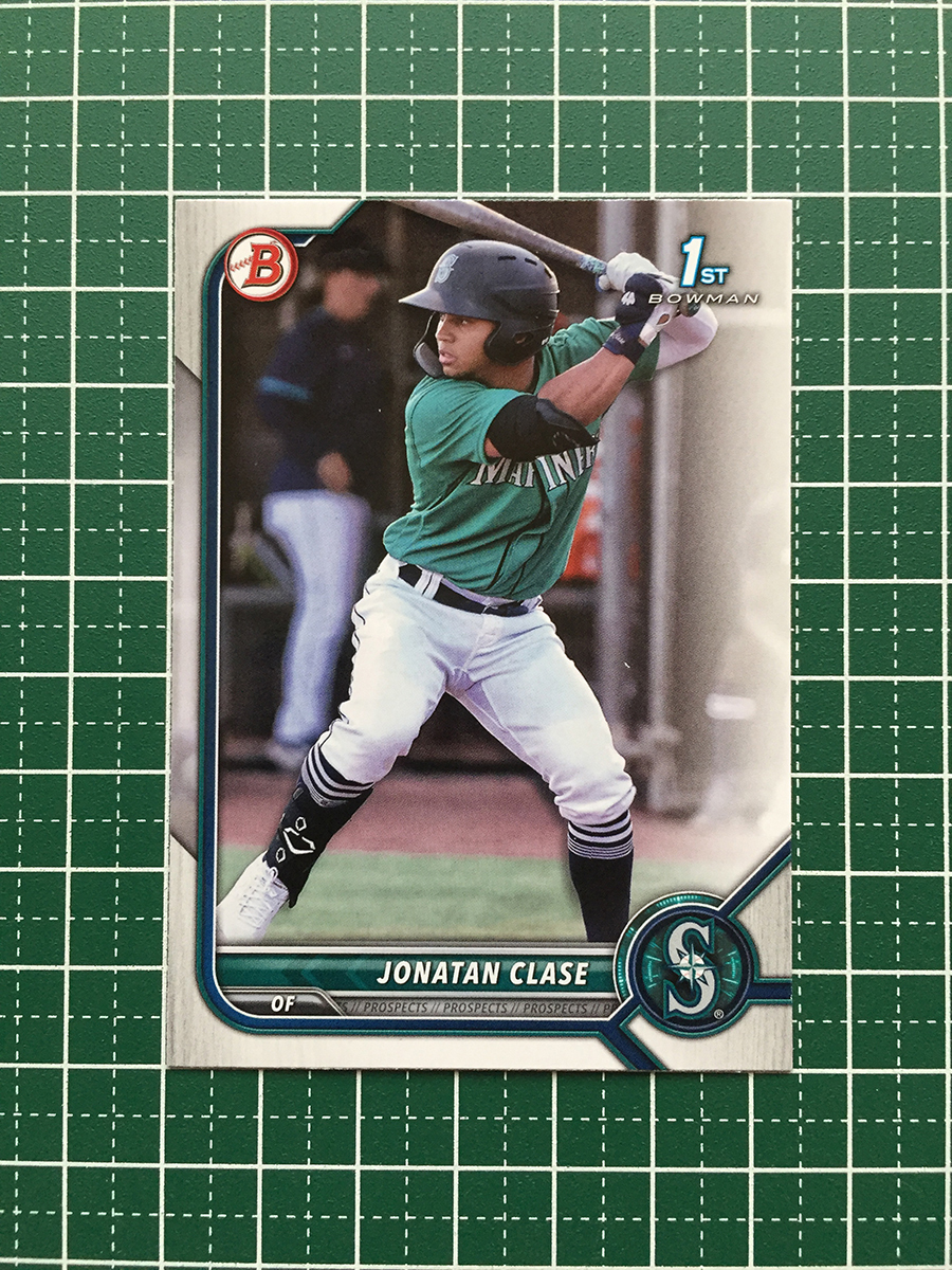 ★TOPPS MLB 2022 BOWMAN #BP-118 JONATAN CLASE［SEATTLE MARINERS］ベースカード「PAPER PROSPECTS」「1st」★の画像1