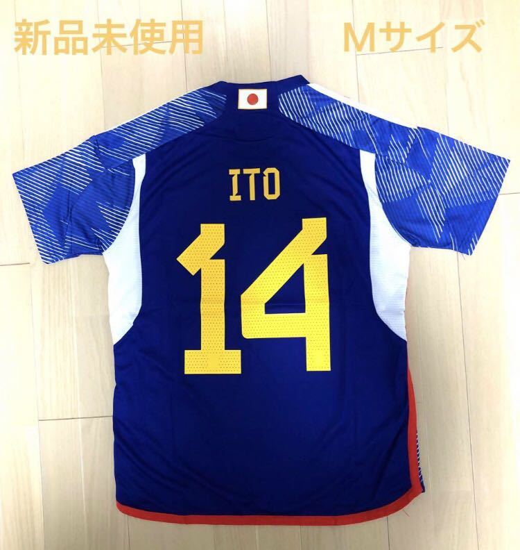サッカー日本代表ユニフォーム 伊東純也 14番 タグ付き 新品未 サッカー日本代表ユニフォーム 伊東純也 14番 タグ付き 新品未