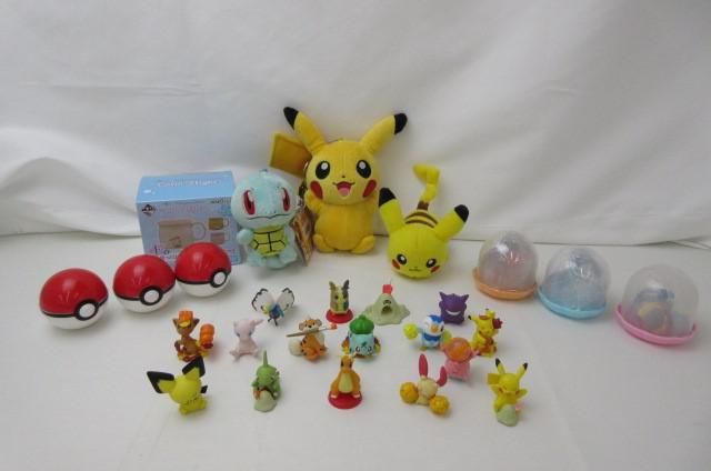 【同梱可】中古品 ホビー ポケットモンスター ポケモンセンター ピカチュウ ゼニガメ ぬいぐるみキーホルダー マグカ_画像1