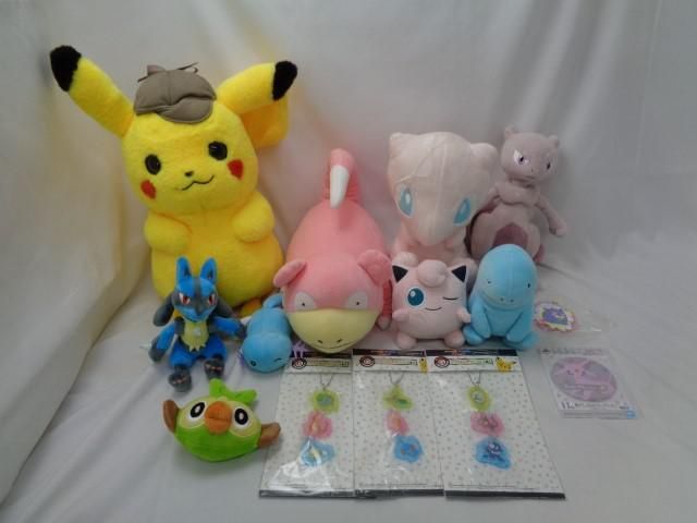 【同梱可】中古品 ホビー ポケットモンスター ポケモン 探偵ピカチュウ ミュウ ヤドン 他 ぬいぐるみ アクリルチャー_画像1