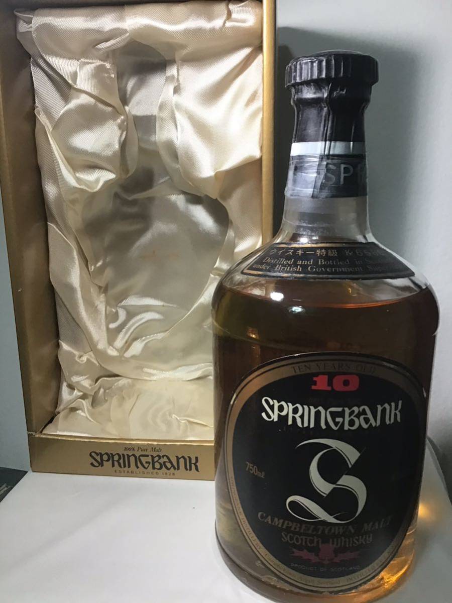 springbank スプリングバンク10年 特級 オールドボトル 旧ラベル springbank スプリングバンク10年 特級 オールドボトル 旧ラベル