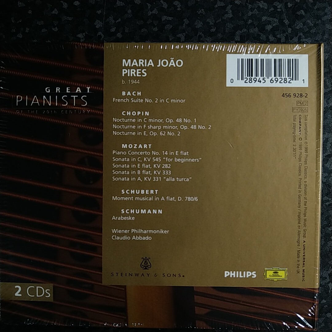 b（未開封 2CD）20世紀の偉大なるピアニストたち　ピリス　Pires GREAT PIANISTS OF 20th CENTURY_画像2