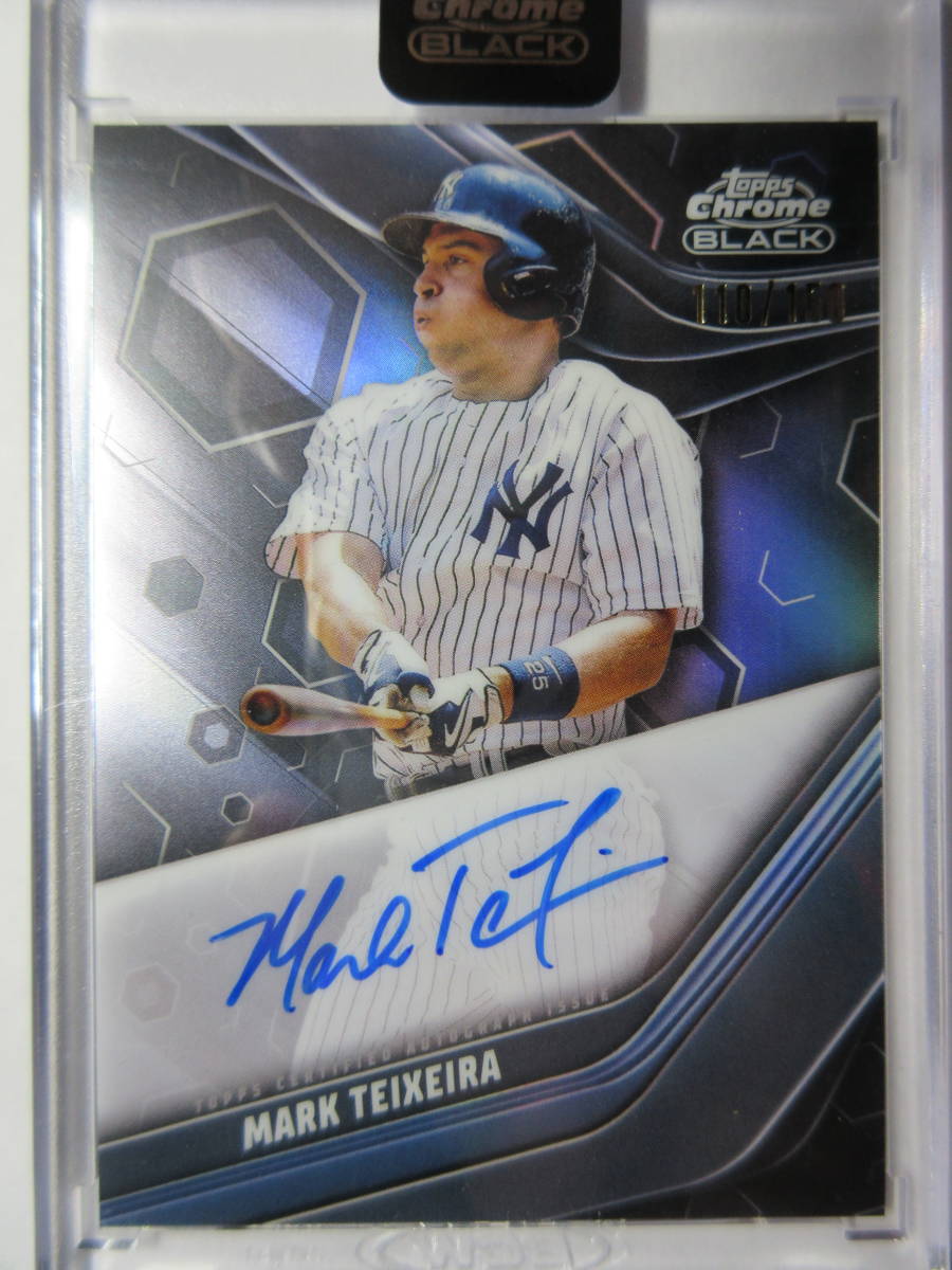 2023 Topps Chrome Black Baseball Autograph Mark Teixeira/150 マーク・テシェイラ ブレーブス エンゼルス ヤンキース 一塁手の画像1