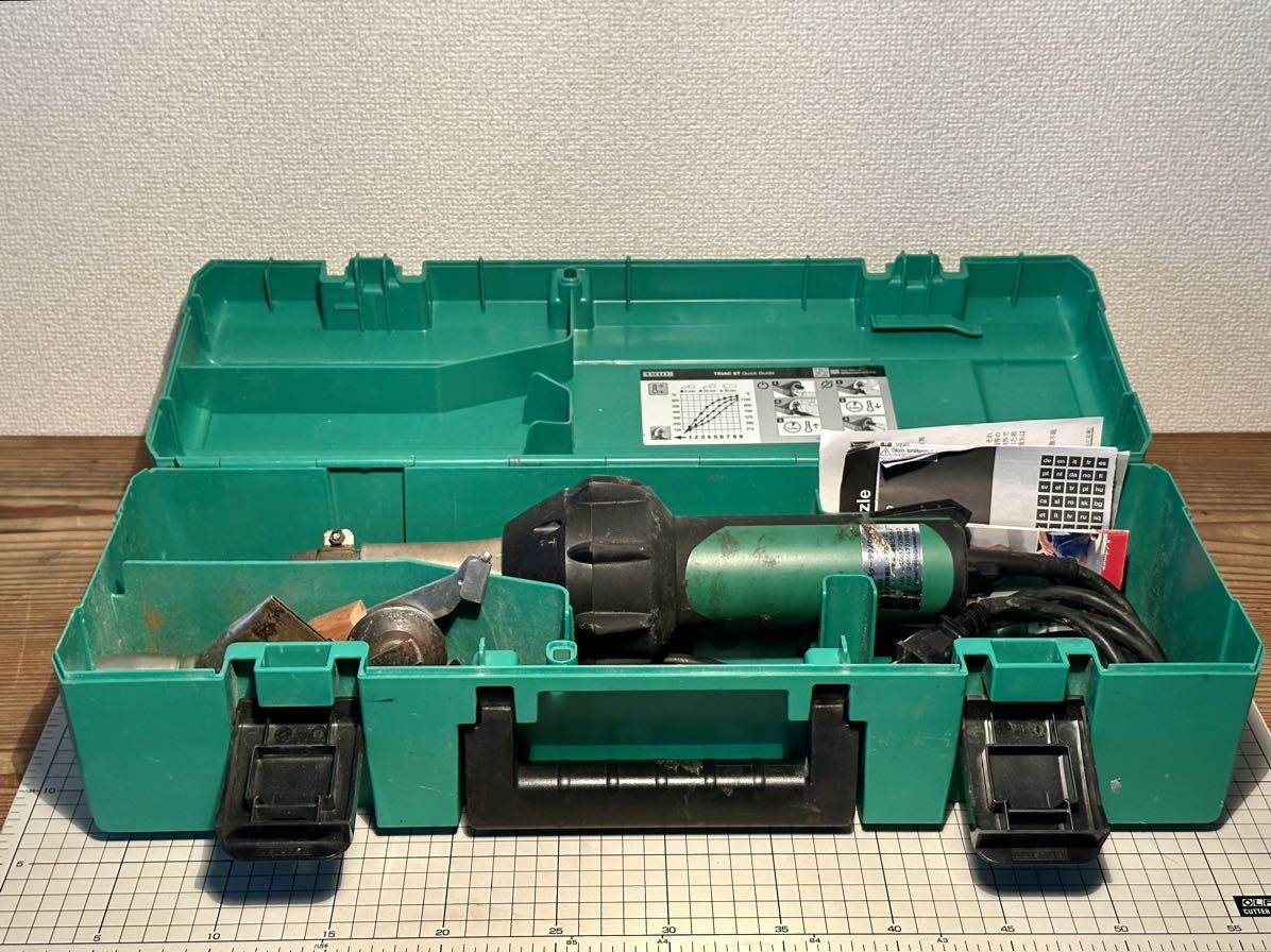 『LEISTER TRIAC ST』ライスター 100V 1500W 熱風溶接機 塩ビシート ヒートガン Hot Air Tool プラスチックシート 電動工具_画像9