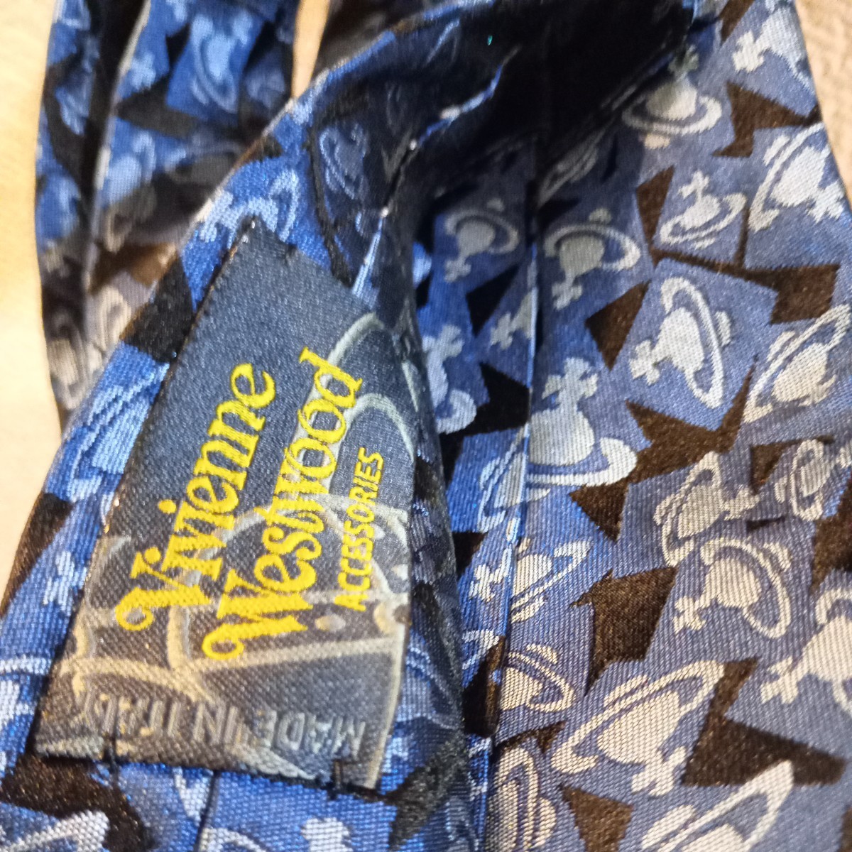 Vivienne Westwood man Vivienne Westwood аксессуары Италия производства шелк галстук o-b рисунок голубой 