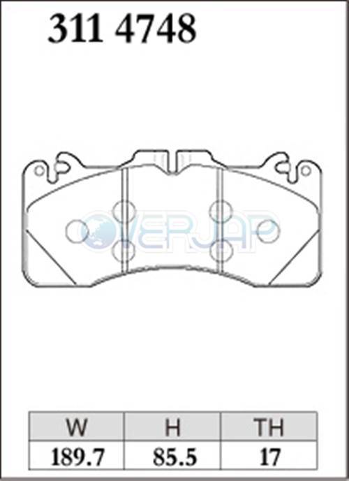 Z3114748 / 315557 DIXCEL Zタイプ ブレーキパッド 1台分セット レクサス GS F URL10 15/10～ 5000_画像2