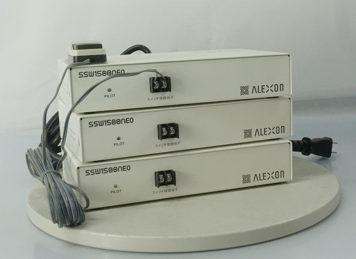 3台set 簡易チェックのみ アレクソン SSW1500neo 自動順次通電装置 耐雷サージ付き電源起動制御装置 スイッチ付 ALEXON N022807_画像1