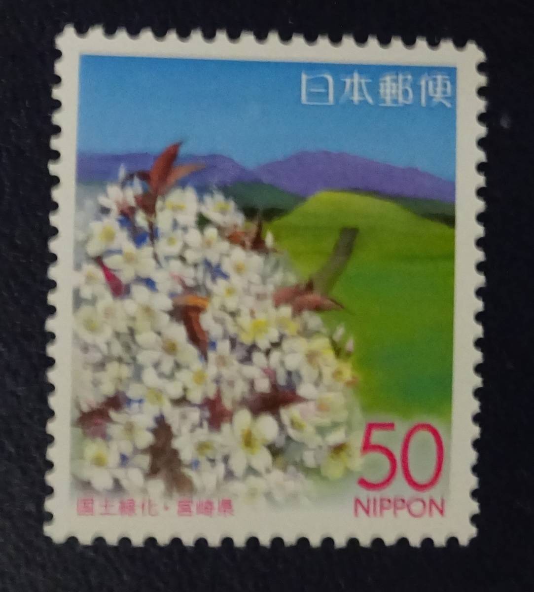 2p11　ふるさと切手　2004年　宮崎県版　国土緑化　未使用　美品_画像1