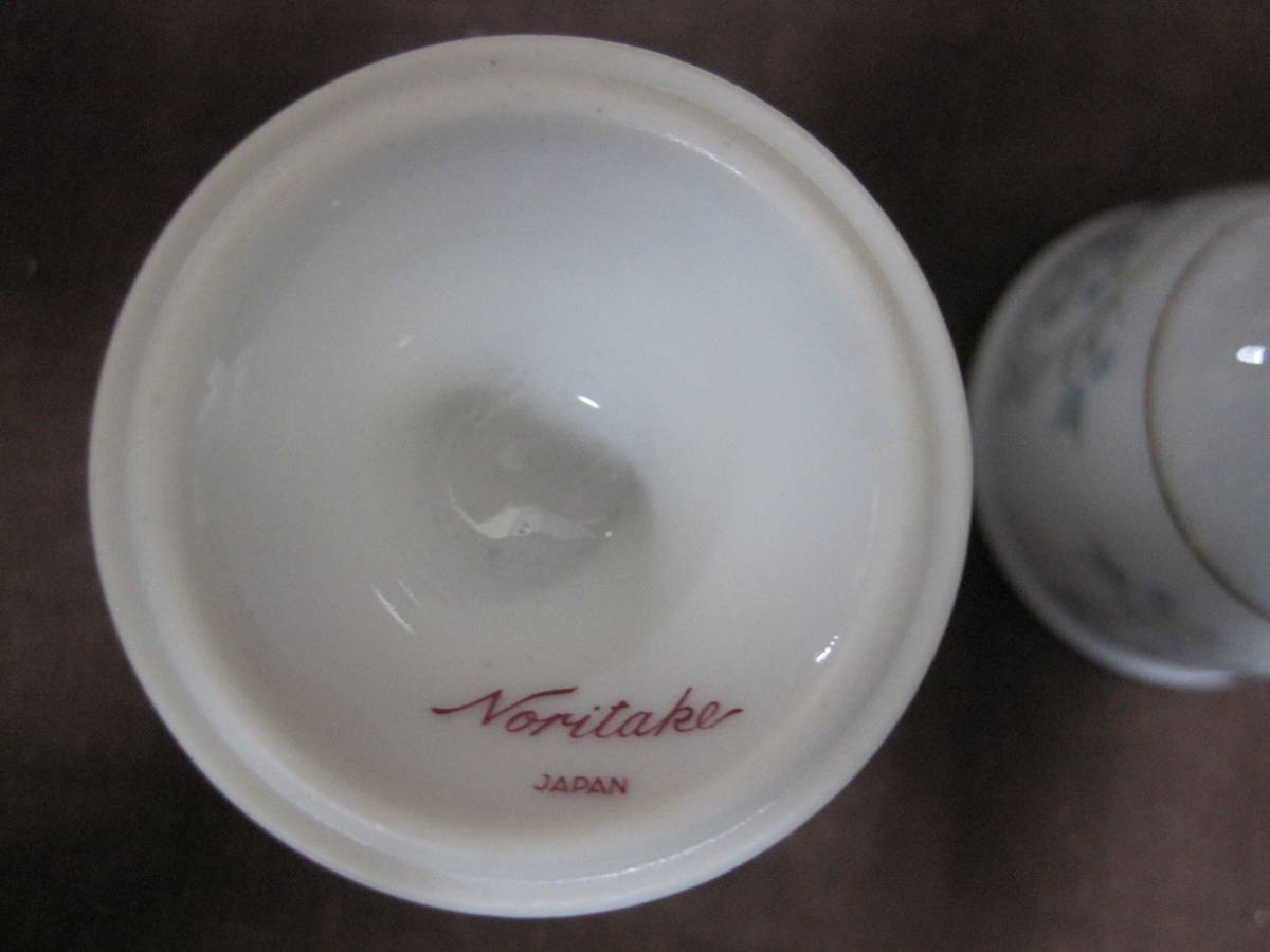 【H059】Noritake ノリタケ 5客セット エッグスタンド 花柄 金彩 卵スタンド  エッグカップの画像7