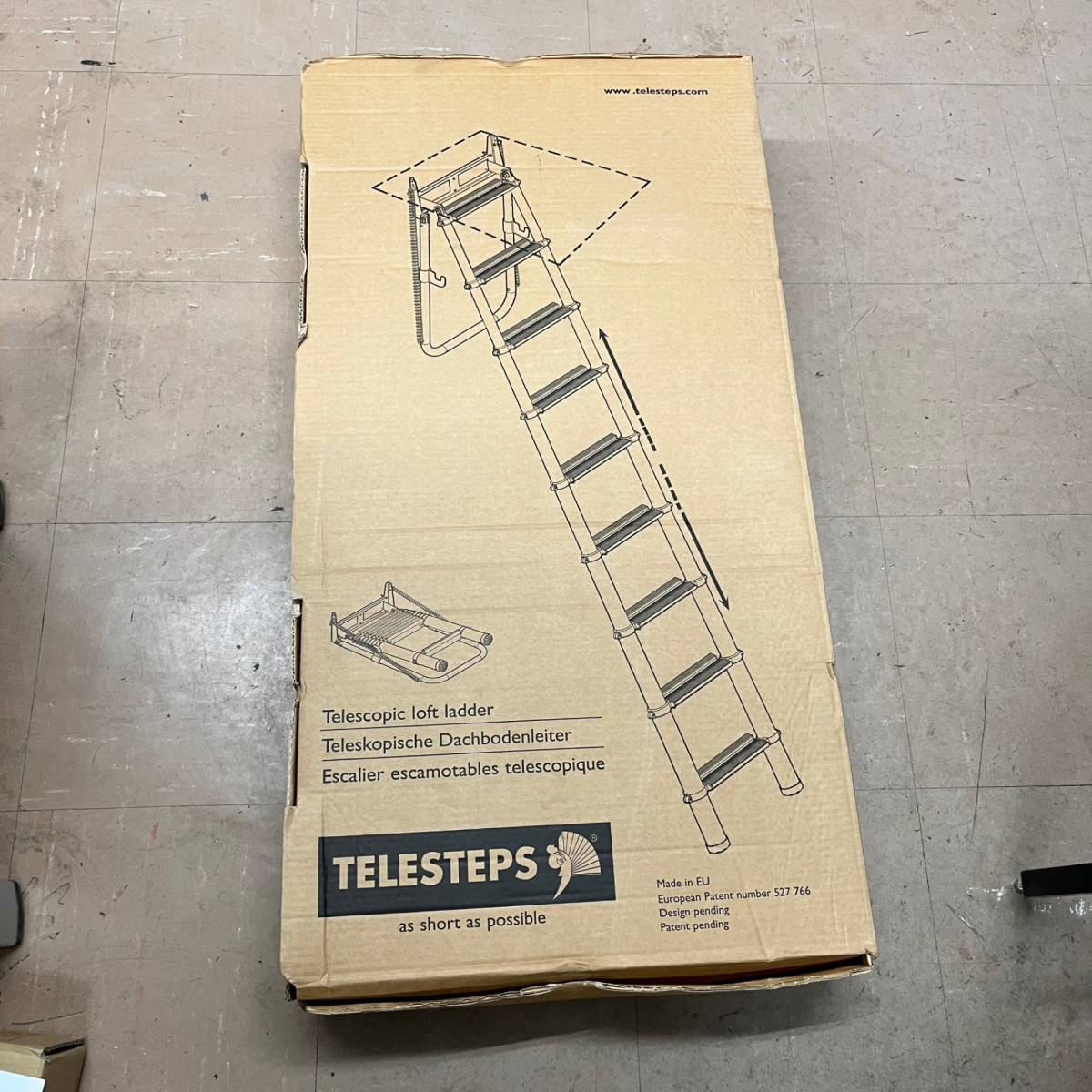 【未使用品】 テレステップ/TELESTEPS ロフト用折り畳みはしご ロフトラダー NO60327 2.7M 長期保管 【格安出品♪】_画像1