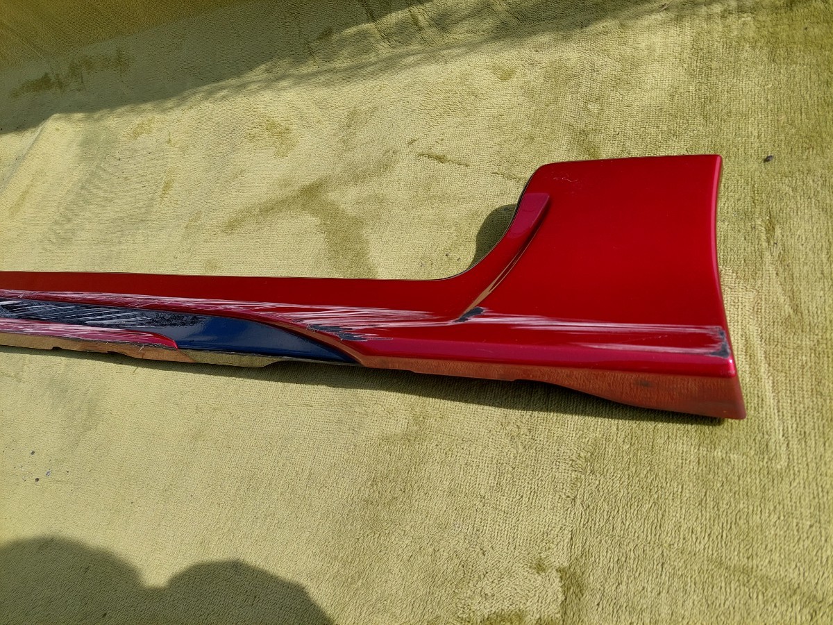 50 series ZVW50 ZVW51 ZVW55 Prius Modellista right side driver`s seat side side spoiler side step side skirt D2611-50110 red 