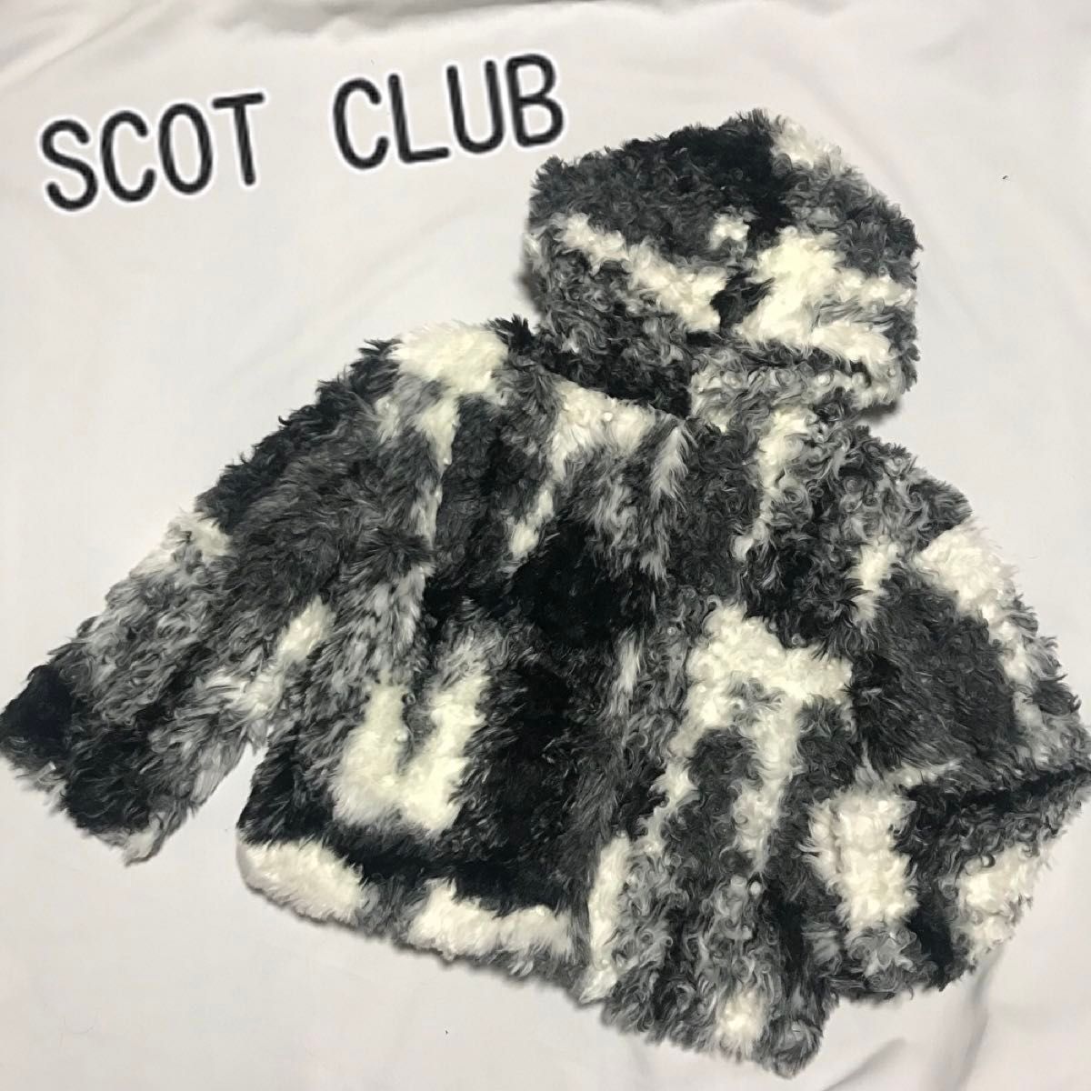 SCOT CLUB スコットクラブ フード付き コート ジャケット ファー