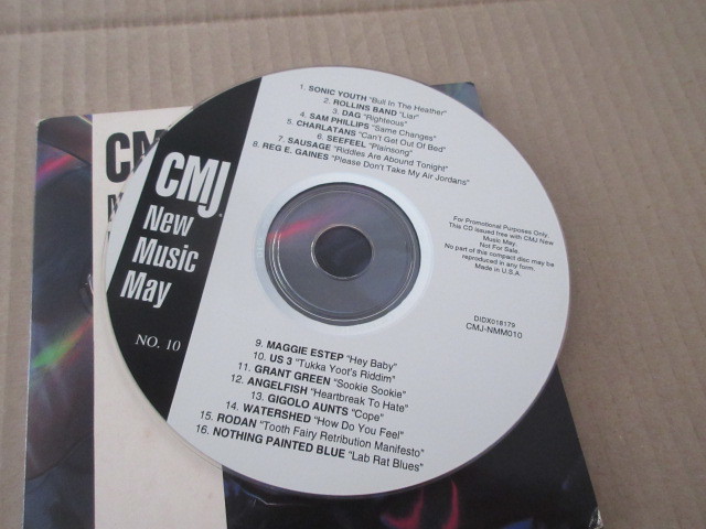 CD■非売品■　CMJ　/　New Music May　1994年　/　ソニックユース/ロリンズバンド/サムフィリプップス/US3/グラントグリーン/RODAN/DAG_画像3