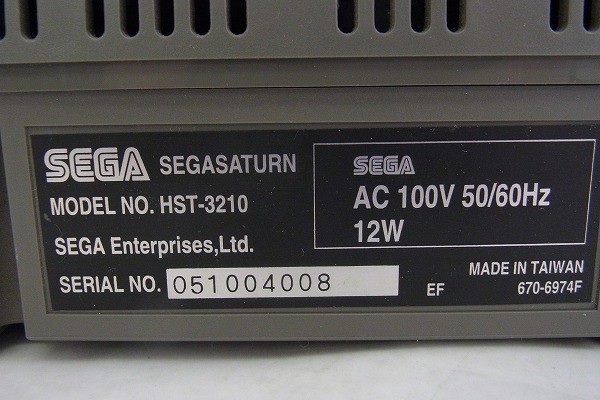 Y019-J12-2858 SEGA セガ SEGASATURN セガサターン HST-3210 ゲーム機 現状品⑧_画像6