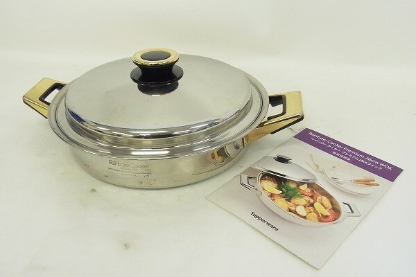 A094-J10-3487 Rainbow Cooker レインボークッカー プレミアム28cmウォック 鍋 現状品⑧＠_画像1