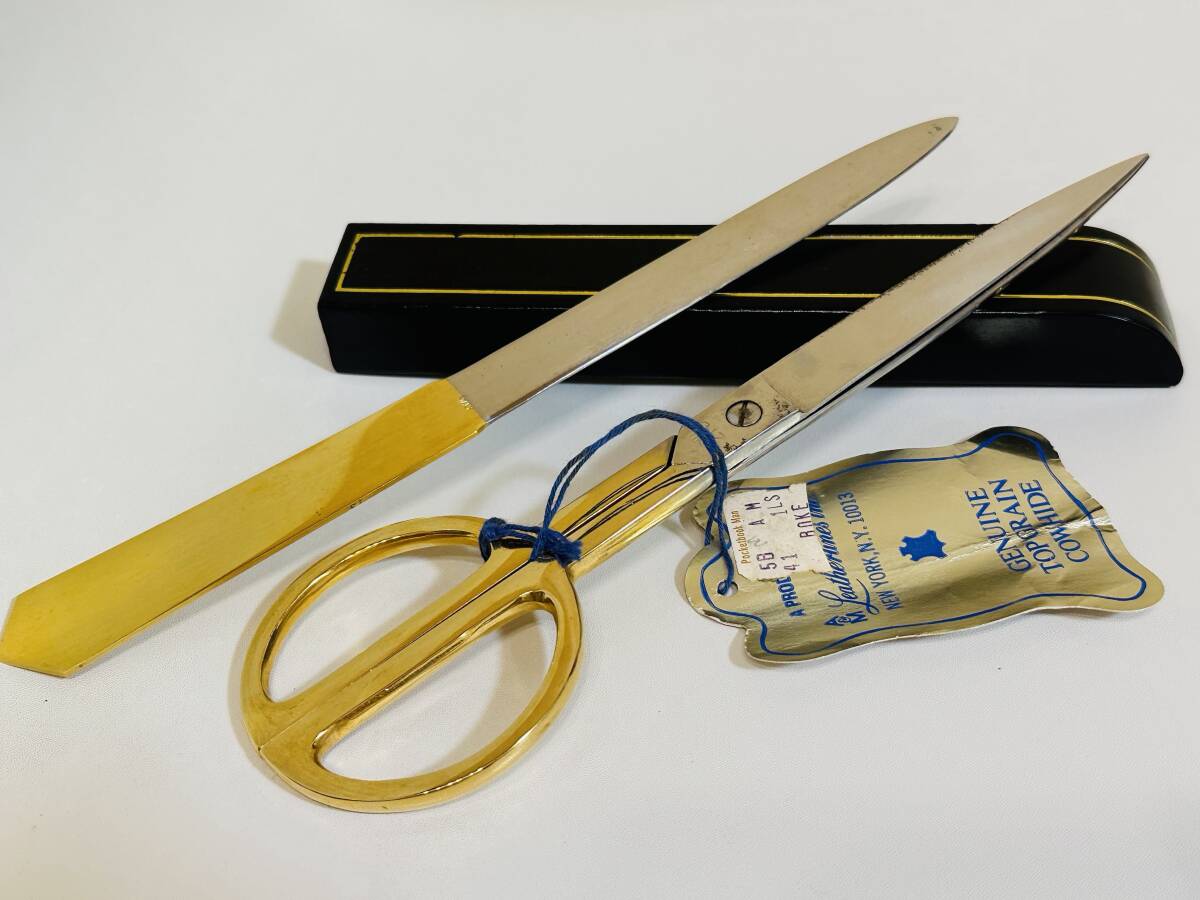 イタリア製ハサミ&ペーパーナイフのセット、専用ホルダー付きの画像4