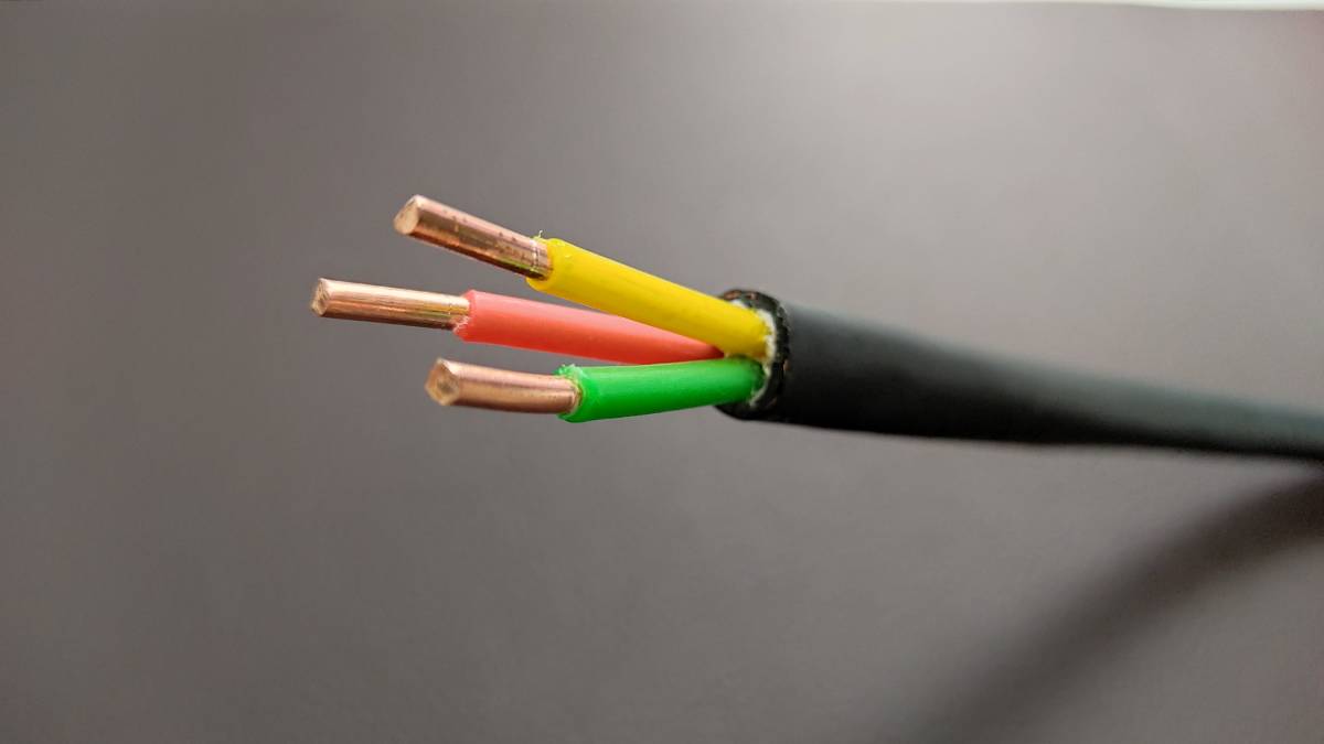 2極仕様 Western Electric 12GA 単線 電源ケーブル 1.5m ウエスタン エレクトリック_画像は3極仕様です。
