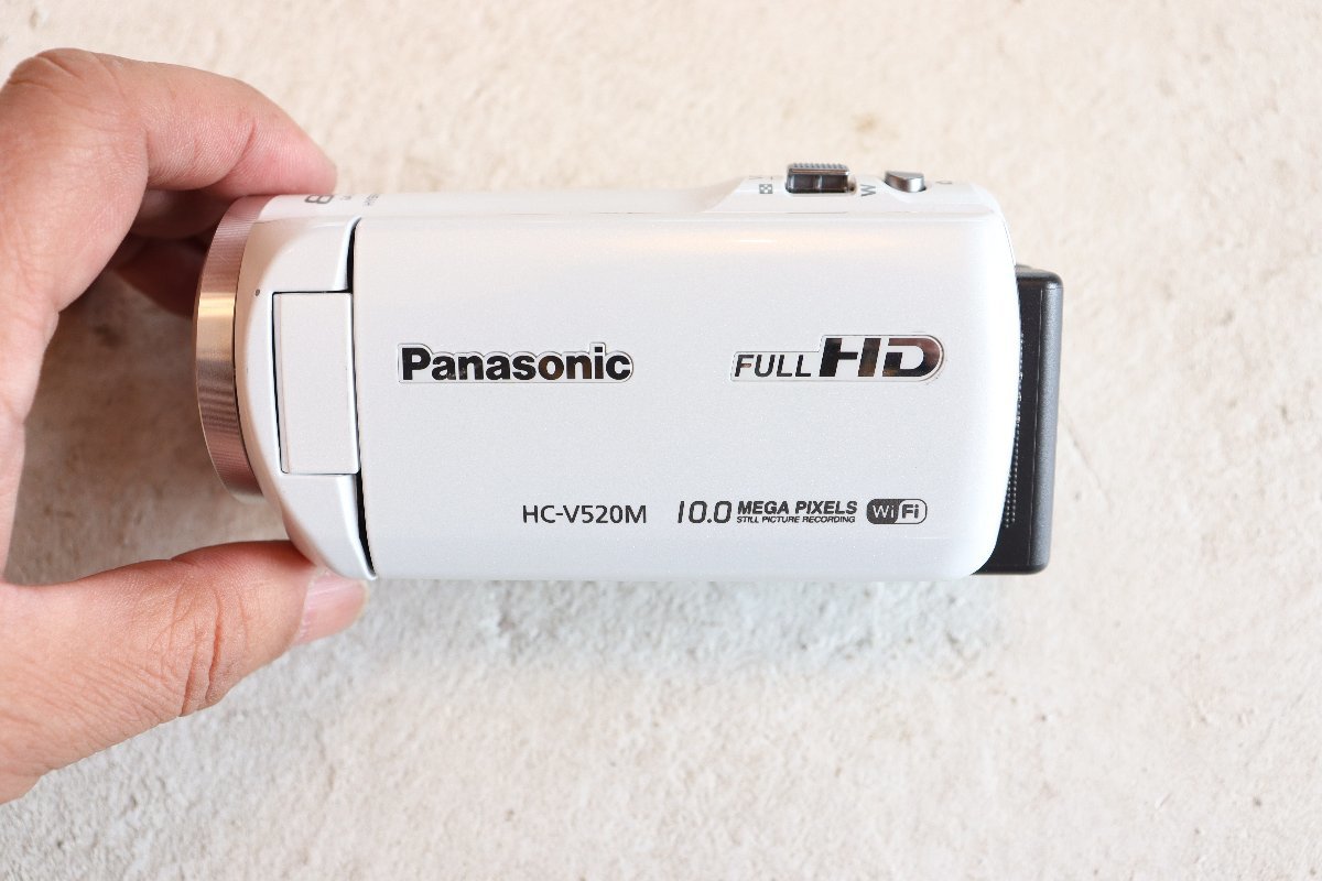 ■動作確認済■ 2013年製 Panasonic パナソニック FULLHD HC-V520M デジタル ビデオ カメラ 32G SDカード バッテリー付き_画像3