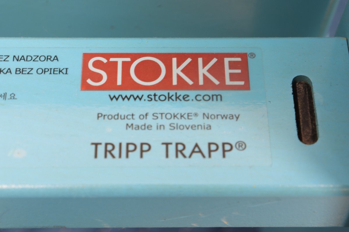 ■希少カラー■美品■ STOKKE Tripp Trapp ストッケ トリップトラップ ブルー 青 ベビーチェア 椅子 北欧 家具