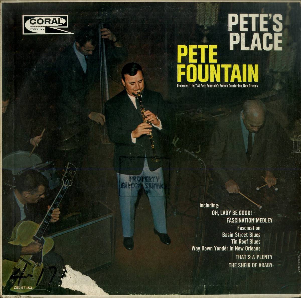 A00581129/LP/ピート・ファウンテン (PETE FOUNTAIN)「Petes Place (CRL-57453・ディキシーランドJAZZ)」_画像1