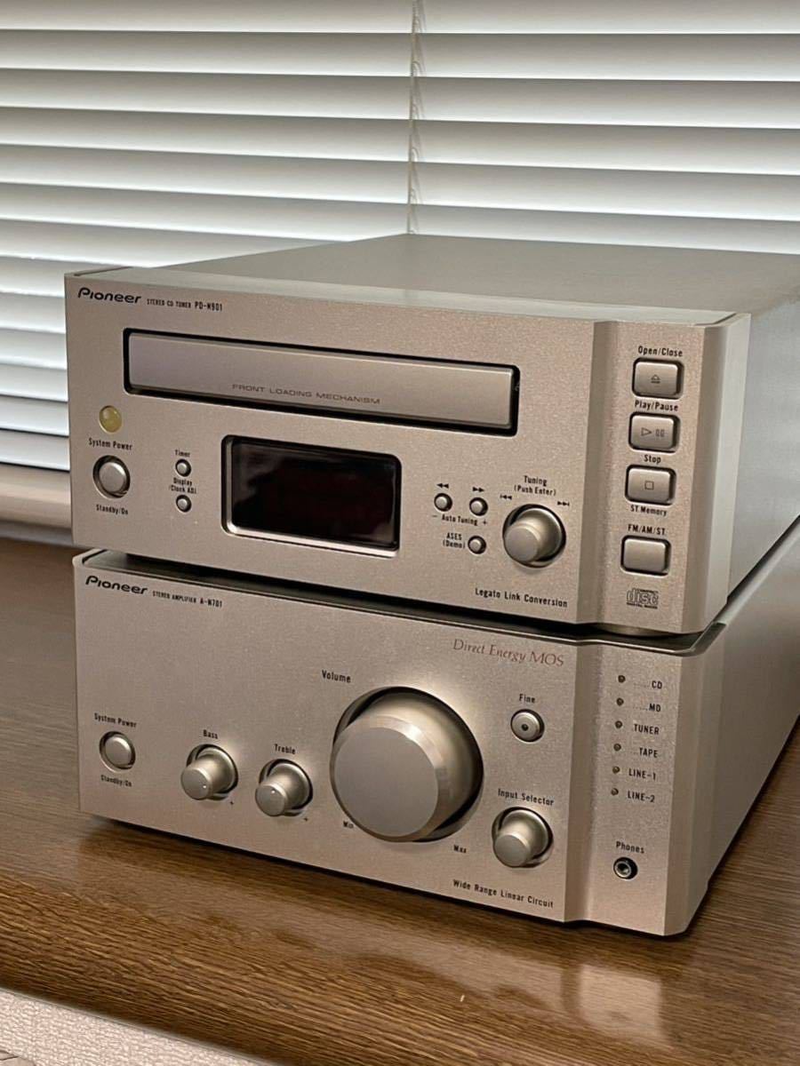 Pioneer FILLシリーズ A-N701アンプとPD-N901 CDチューナーのセット(リモコン付)_画像1