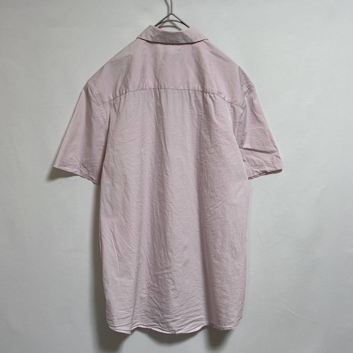 Calvin Klein カルバンクライン　半袖シャツ ワンポイントロゴ刺繍　桜色　サイズM_画像7