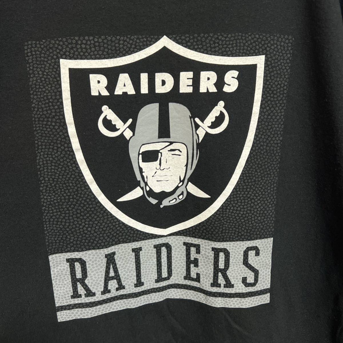 NFL TEAM APPAREL 半袖Tシャツ ラスベガス・レイダース　ビッグロゴプリント　サイズXL_画像2