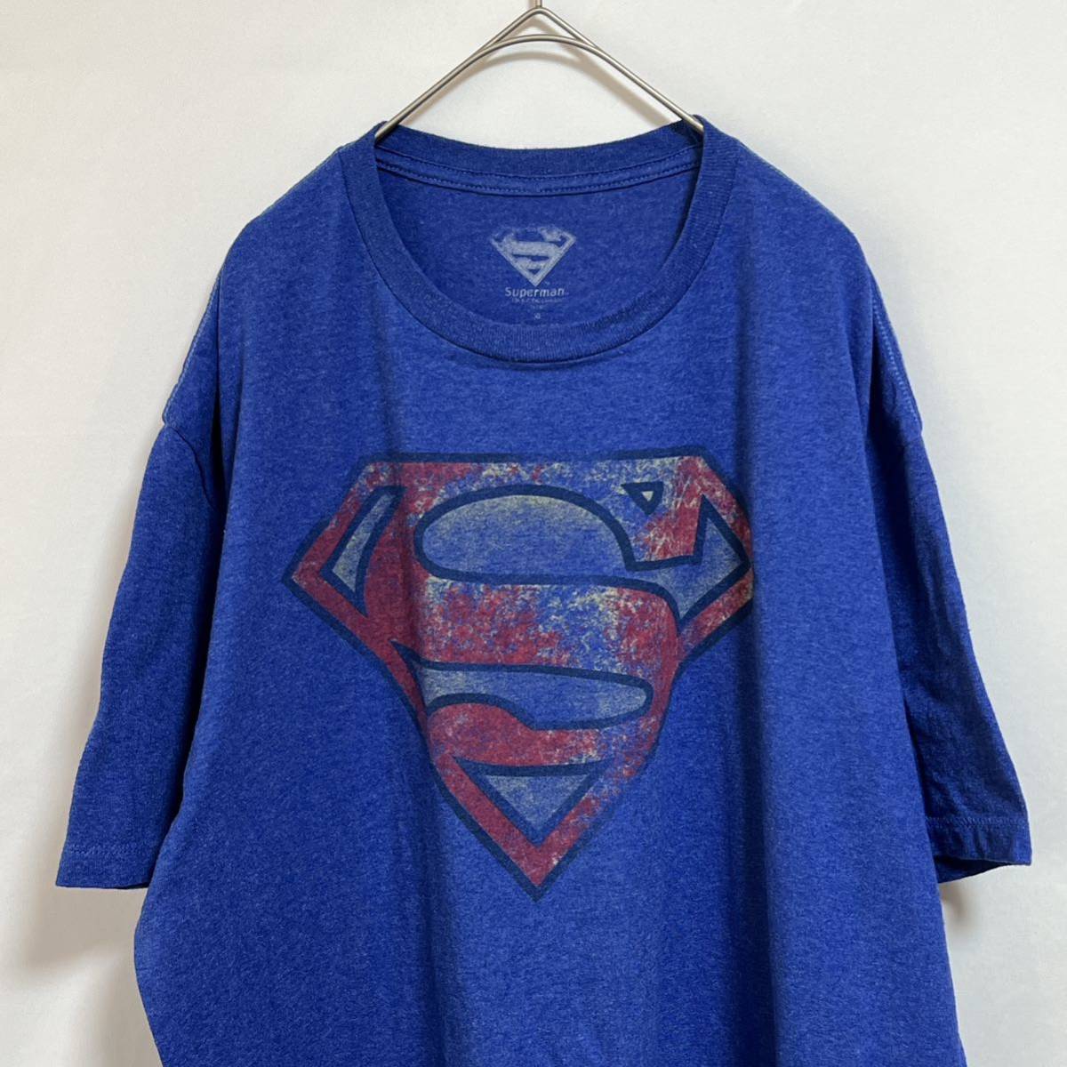 スーパーマン（Superman）　半袖Tシャツ ビッグロゴプリント　サイズXL_画像1