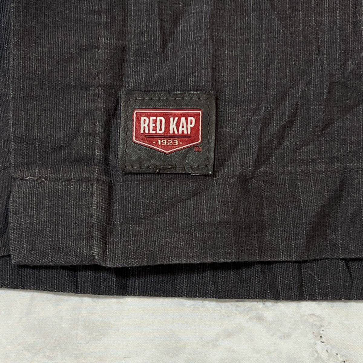 RED KAP レッドキャップ　オープンカラー　ワークシャツ 半袖シャツ　バイカラー　ロゴ　サイズS_画像4