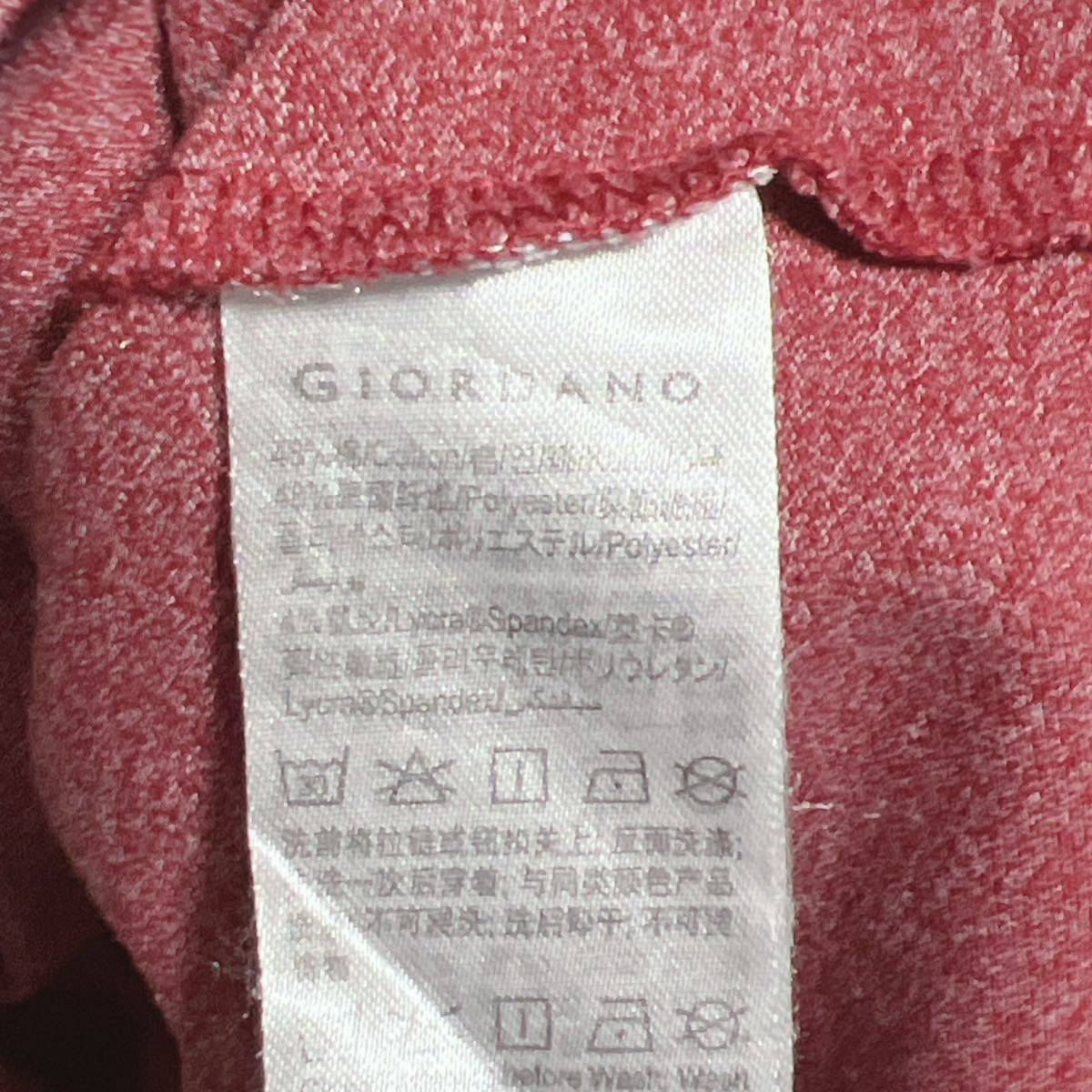 GIORDANO 半袖ポロシャツ ワンポイントロゴ刺繍 レディース サイズXLの画像5