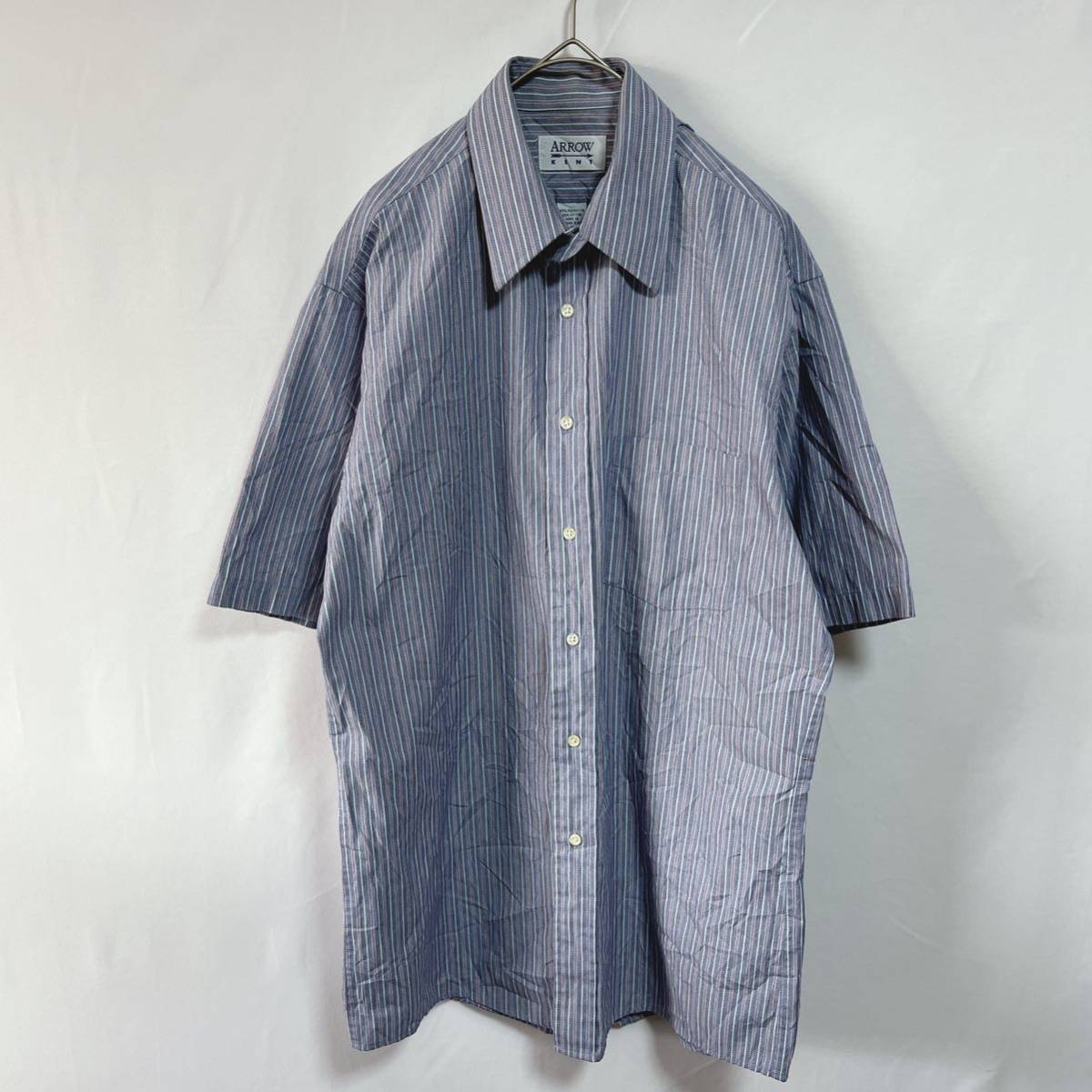 ARROW アロー　半袖シャツ ストライプシャツ サイズ15_画像4