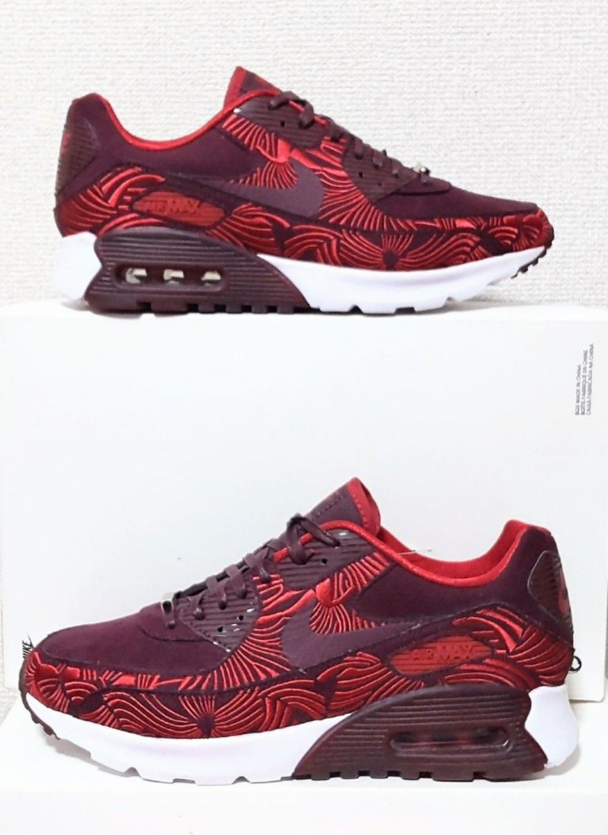 新品未使用★限定品☆NIKE AIR MAX 90　ナイキ エアマックス 上海モデル 26cm 刺繍入り レア ワインレッド