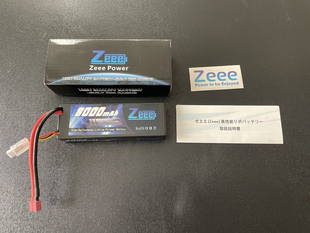 【新品未使用】ゼエエ Zeee 2S リポバッテリー 8000mAh 7.4V 100C 大容量バッテリー_画像1