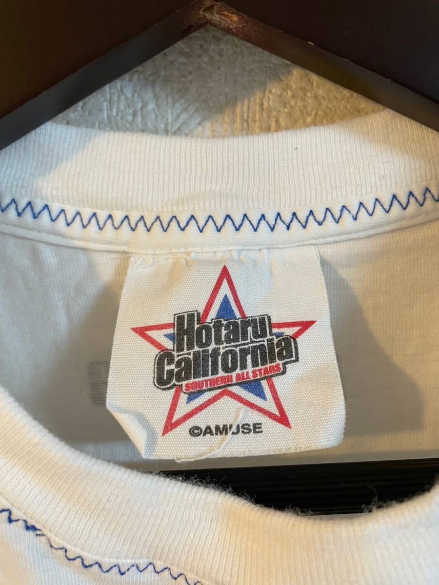 サザンオールスターズ　ホタル・カリフォルニア　半袖　Tシャツ　HOTARU CALIFORNIA　ライブ　ホワイト　白　フリーサイズ　0201_画像4