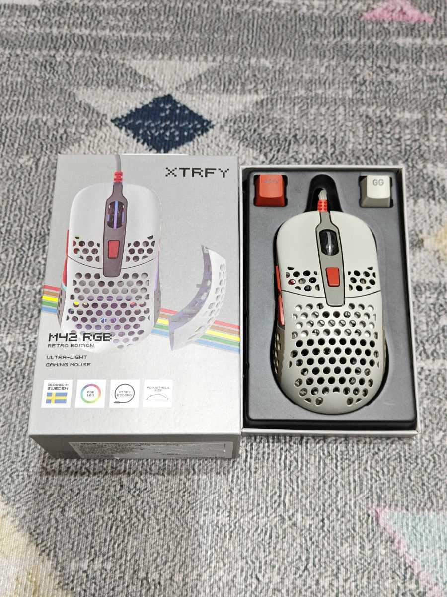 Xtrfy（エクストリファイ）M42 RGB 両手用 ゲーミングマウス　箱あり_画像1