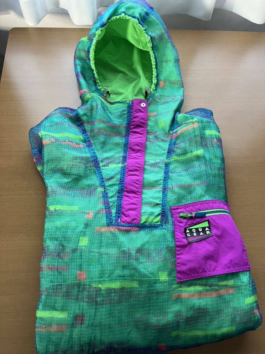 1991年製 NIKE AQUA GEAR reversible jacket hoodie 希少なXL_画像1