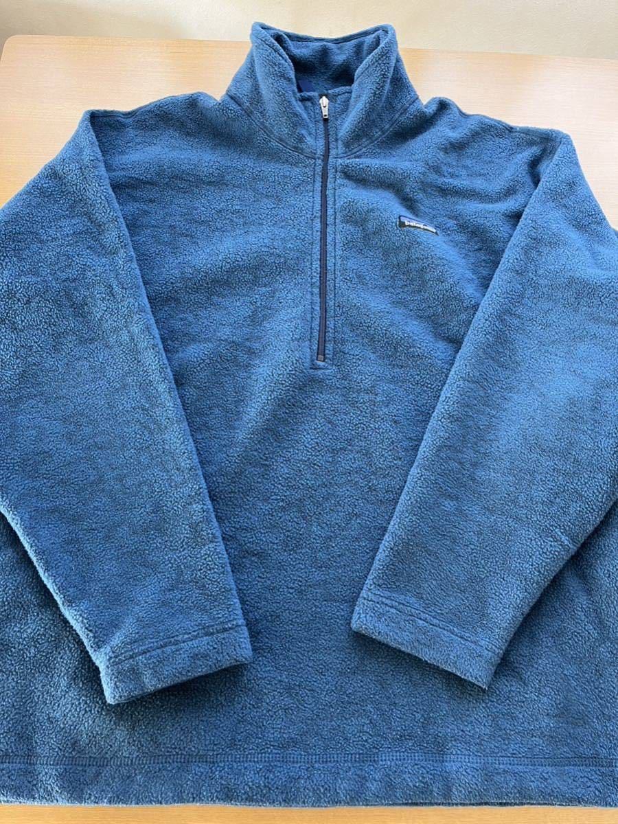 1999年 USA製 patagonia lightweight synchilla sweater Lsize kuba pacific blue 定価17000円 sty25235 パタゴニア_画像3