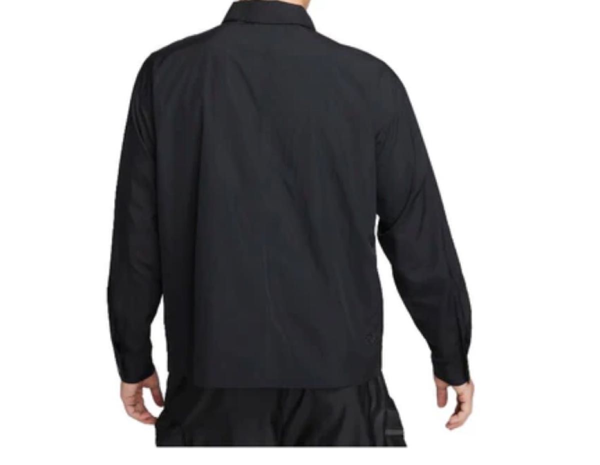 NIKE ナイキ ジャケット カジュアル　長袖 ボタンダウンシャツ メンズ　トップス　新品　ブラック　トレーニング　筋トレ