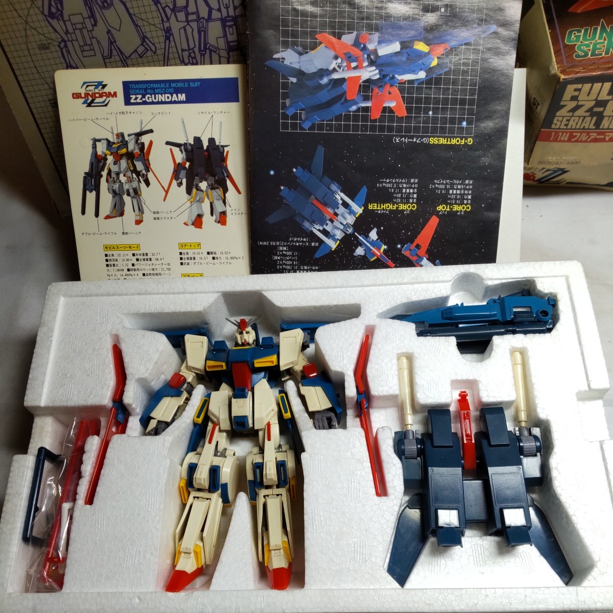 n-1041◆rx-178ガンダムMark II MSZ-010 ダブルゼータガンダム　ハイコンプリートモデル　1/144 開封品◆状態は画像で確認してください_画像7