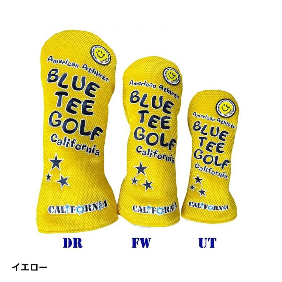 BLUE TEE GOLF【メッシュ スマイル】 キャットハンドヘッドカバー DR用　サックス　ブルーティーゴルフ_画像4