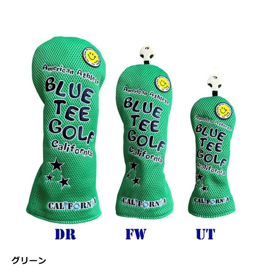 BLUE TEE GOLF【メッシュ スマイル】 キャットハンドヘッドカバー DR用　サックス　ブルーティーゴルフ_画像5