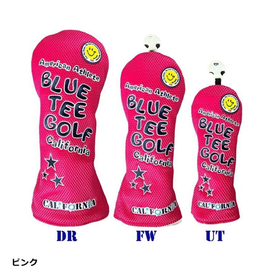 BLUE TEE GOLF【メッシュ スマイル】 キャットハンドヘッドカバー DR用　サックス　ブルーティーゴルフ_画像6