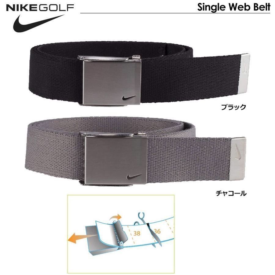 ナイキゴルフ Single Web Belt 　シングル ウェブ ベルト ブラック　NIKE_画像4
