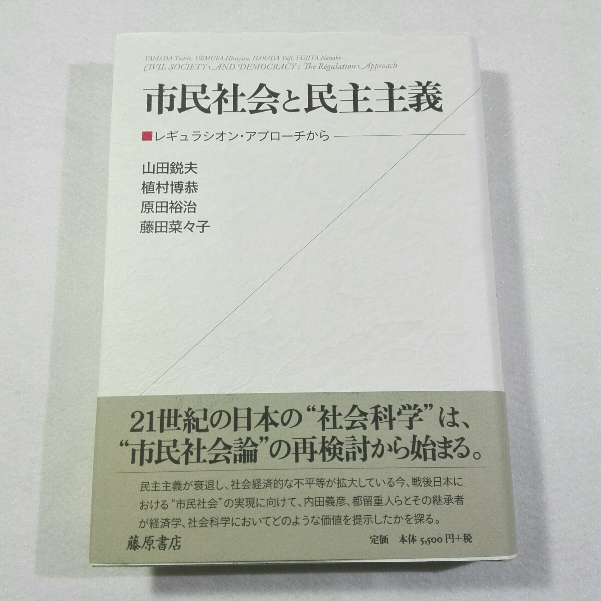 市民社会と民主主義-レギュラシオン・アプローチから／山田鋭夫　他著●送料無料・匿名配送_画像1