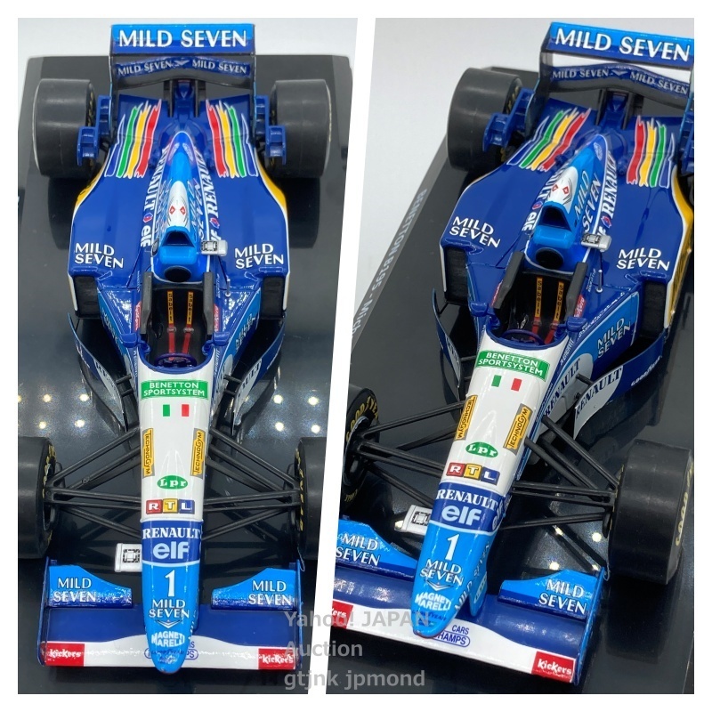 【5月末まで】 DeAGOSTINI 1/24 ベネトン ルノー B195 #1 M.シューマッハ Benetton MILD SEVEN加工 ビッグスケール F1 コレクションの画像8