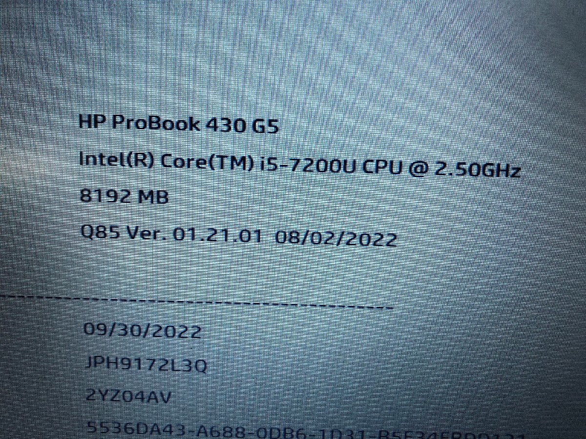 【ハード王】1円～/HP ProBook430G5/Corei5-7200U/8GB/ストレージ無/8342-G11_画像3