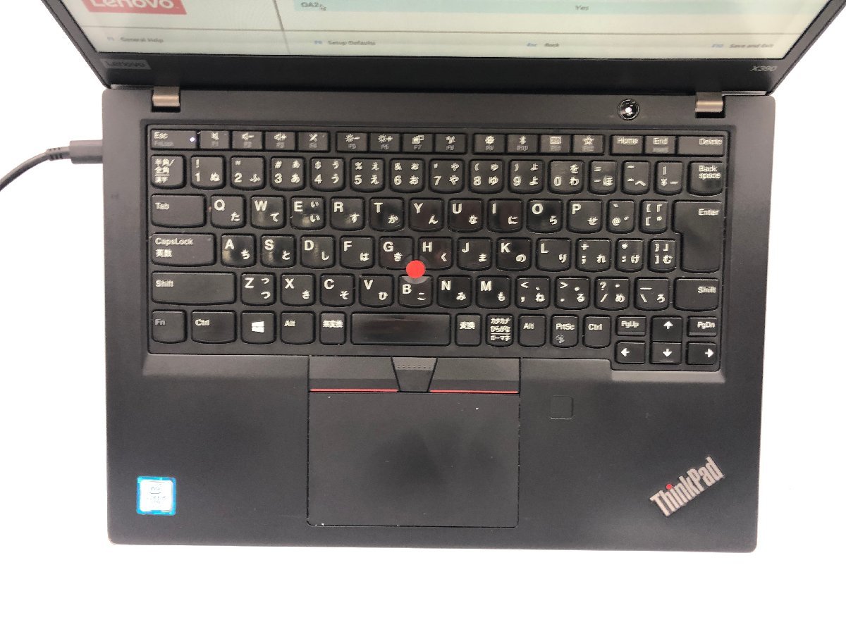 【ハード王】1円～/Lenovo ThinkPad X390 20Q1S5DK00/Corei5-8365U/8GB/ストレージ無/8729-D11_画像4